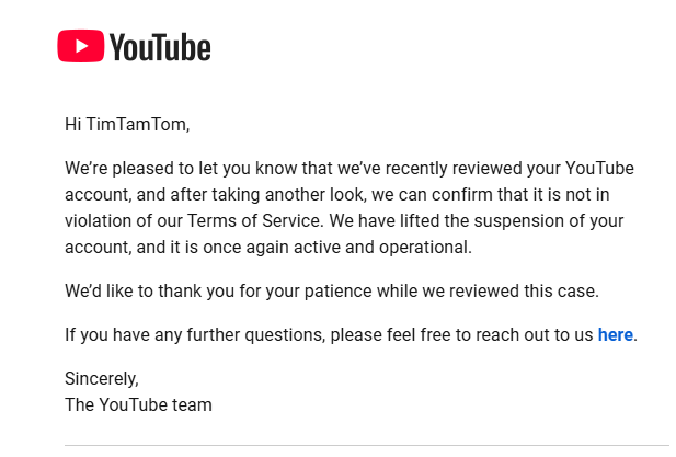 TomiTheBull's tweet photo. Thank you, everyone. Those who checked in, gave support, the youtube channels are back. 

It's definitely something I plan on talking about next stream.

This was half my income that I saw get Thanos snapped away, and 6 years of my work, gone. But, now I have it back. The majority of the videos were unable to be put back up on youtube, but the channel is back at least.
