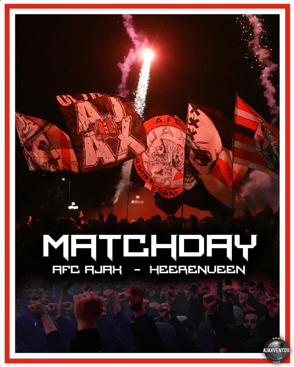 Ventos's tweet image. MATCHDAY #PaddyForever #Ajax #Amsterdam #WijZijnAjax