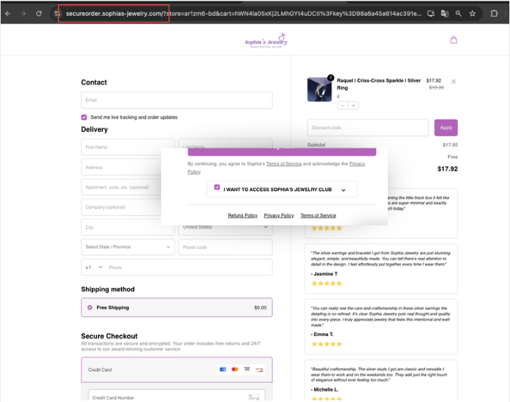 remcoa_'s tweet photo. WTF, black hatters now using MULTIPLE Shopify stores with one fake (look a like) checkout?!

Even includes the sneaky auto rebilling of $29.99...

Base store: https://t.co/xTTgQdbUPE
Second: https://t.co/q1NCqHh3tQ
Third: https://t.co/0WfGQcLIRF

Checkout: https://t.co/1eRSClnYFD https://t.co/FDGJjzdvk5