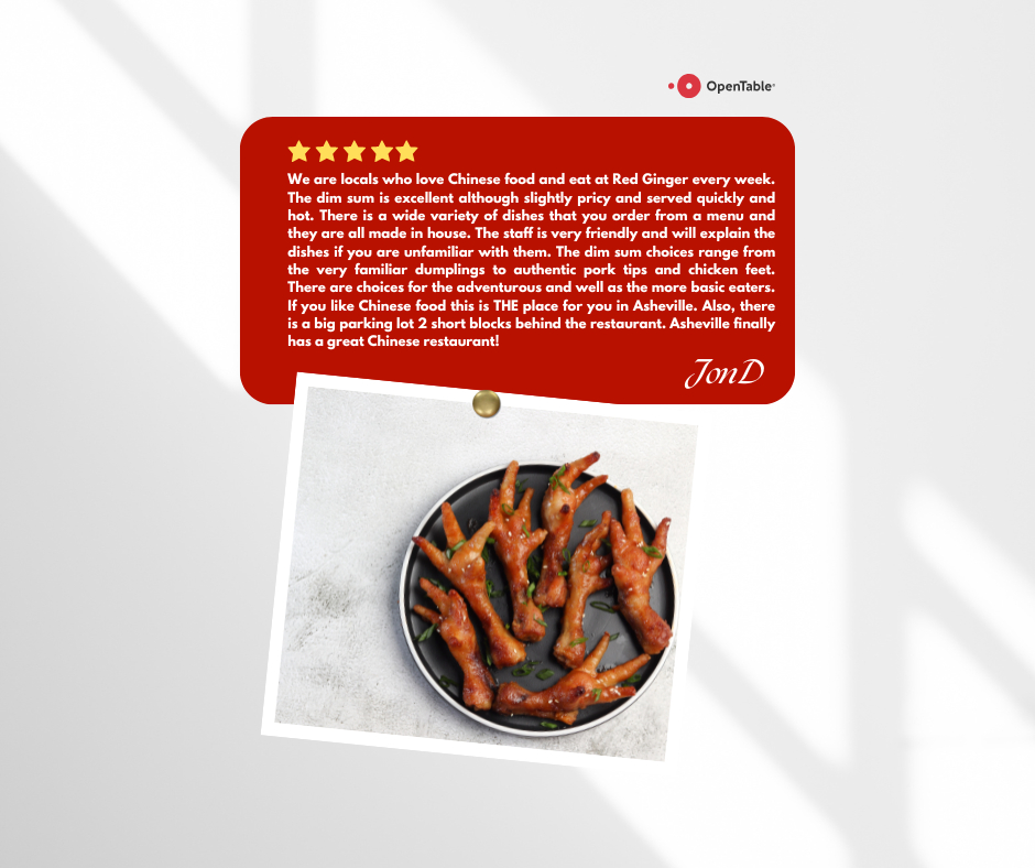 RedGingerDimSum's tweet image. We’re so happy you enjoyed your experience with us!
 Can’t wait to welcome you back for more delicious moments. 🥢❤️

#RedGingerAsheville #CustomerLove #SeeYouSoon #DimSumDelight