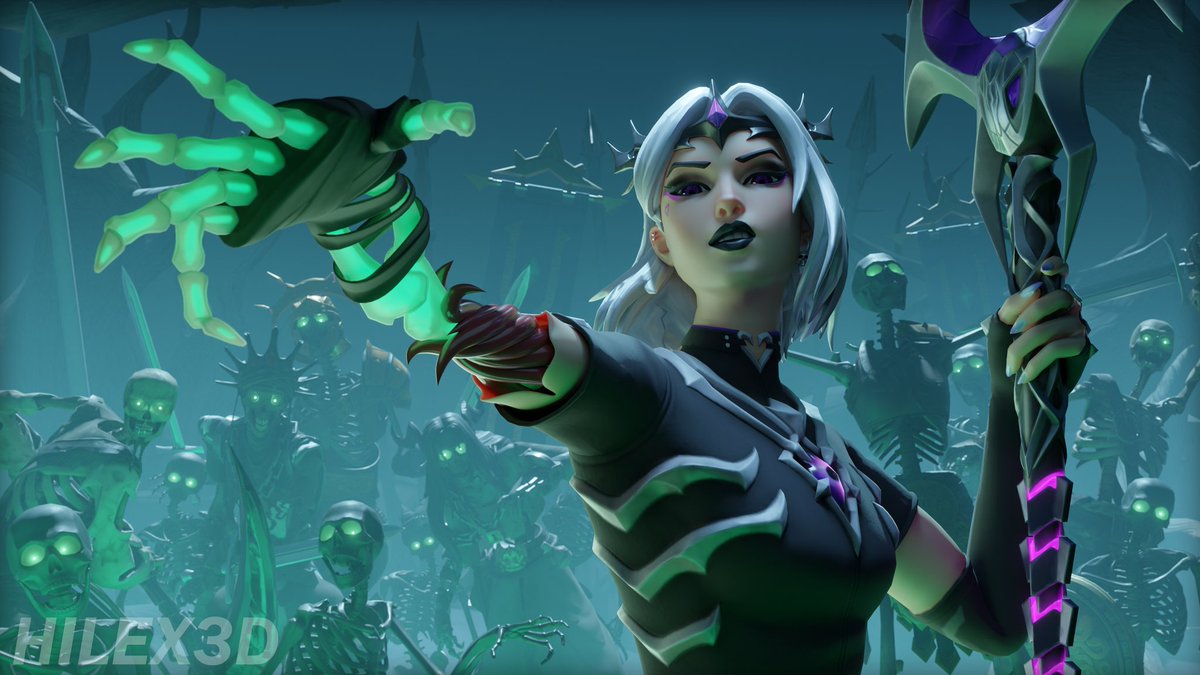 Queen Persephone of the Underworld. Rise, my undead legion!

Happy Halloween! 

#Fortnite