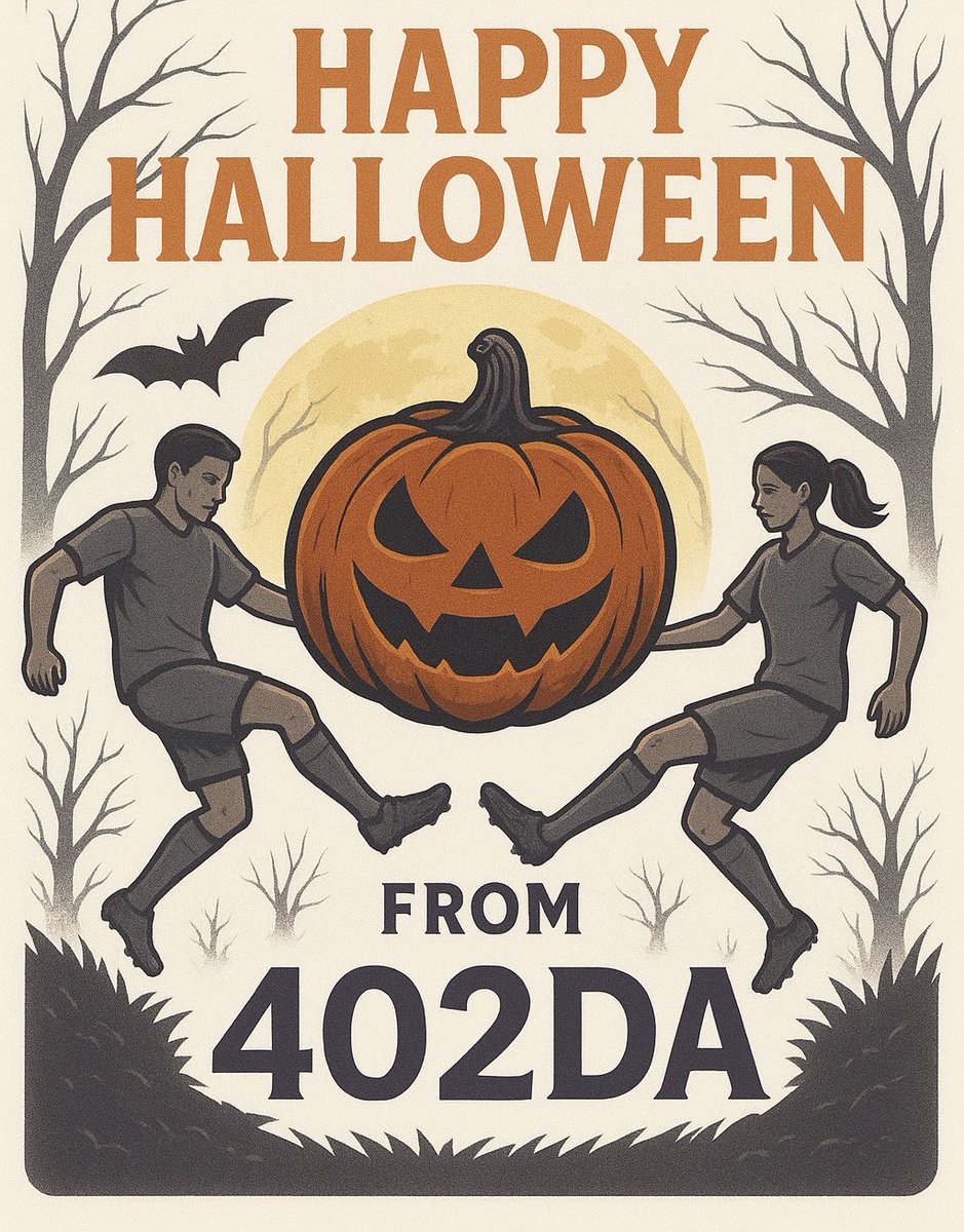 402DA_'s tweet image. 🎃 👻 Happy Halloween

Wishing everyone a spooky, safe, and fun night on (and off) the pitch! ⚽🕸️🦇
