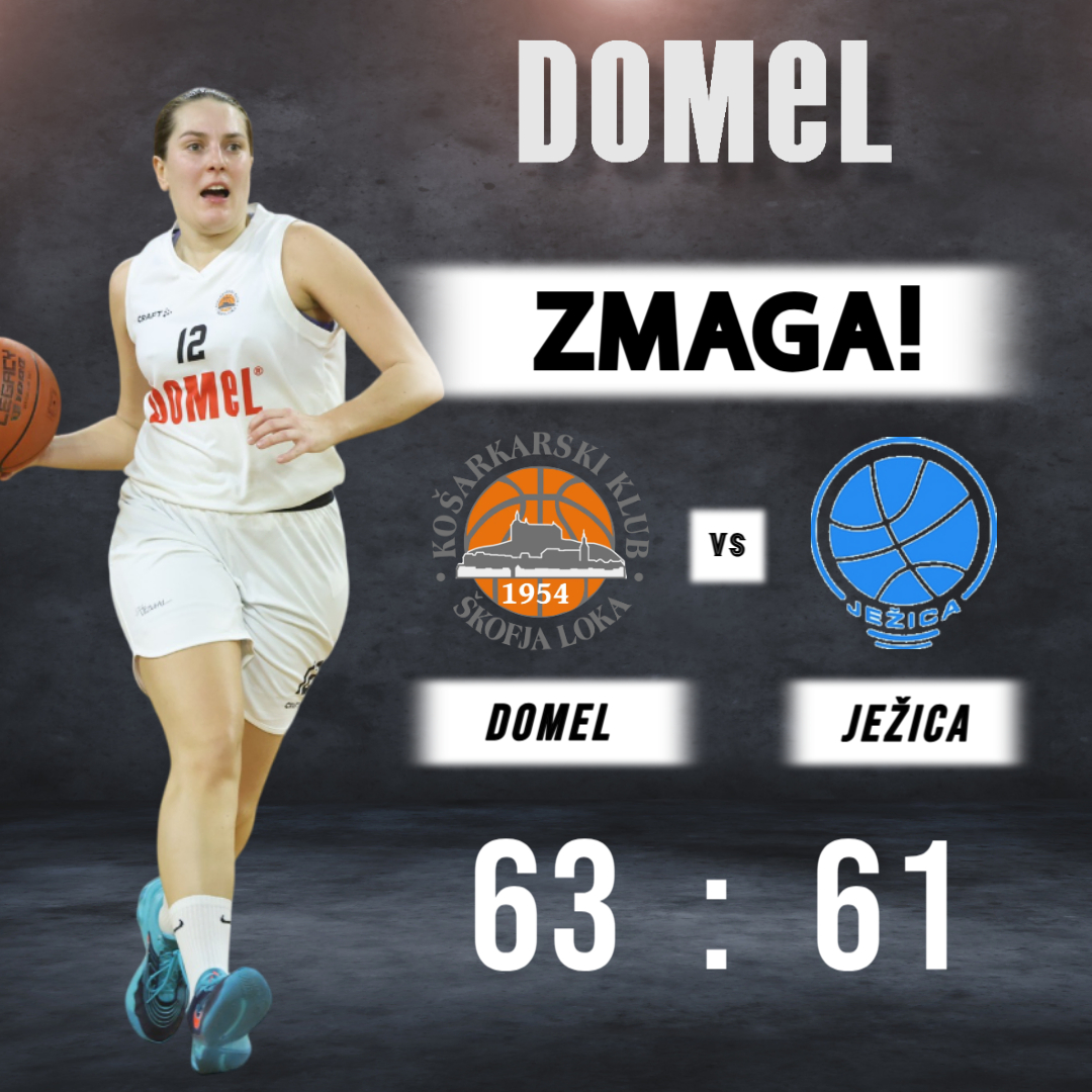 PRVA LIGAŠKA ZMAGA V SEZONI ZA DOMEL! 🤩🙌💪

📣 BUZZER-BEATER URŠE ŽIBERT 📣

Koš v zadnji sekundi za prvo zmago Domela v sezoni! Domačinke večino tekme v prednosti, na koncu pa je ob zvoku sirene za prvi par točk v sezoni poskrbela Urša Žibert! 🔥👌

#domel #skofjaloka