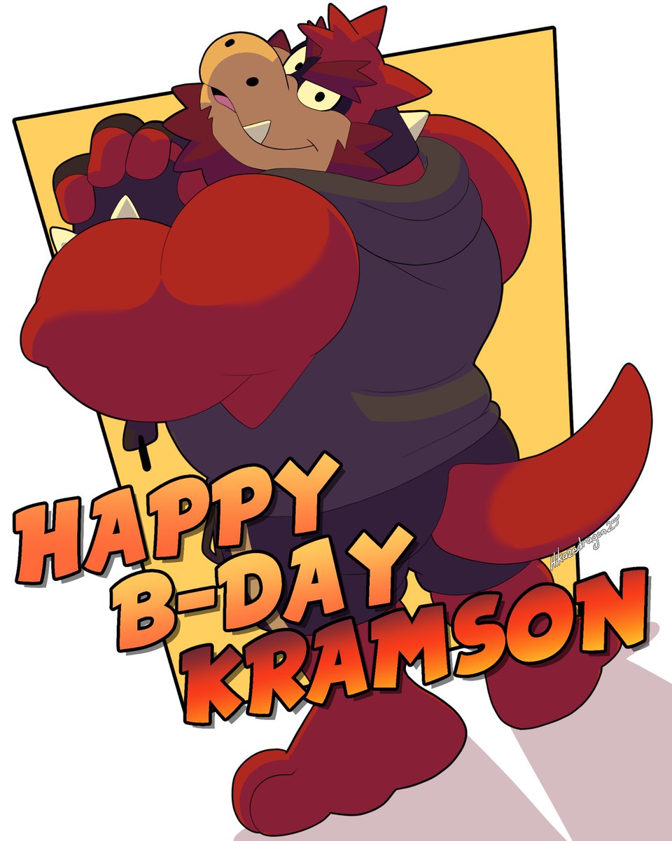 Birthday Doodle for <a href="/krustykrampizza/">KRAM! ⚠️🏝️</a> 

Happy Birthday Kramson ❤️🎂