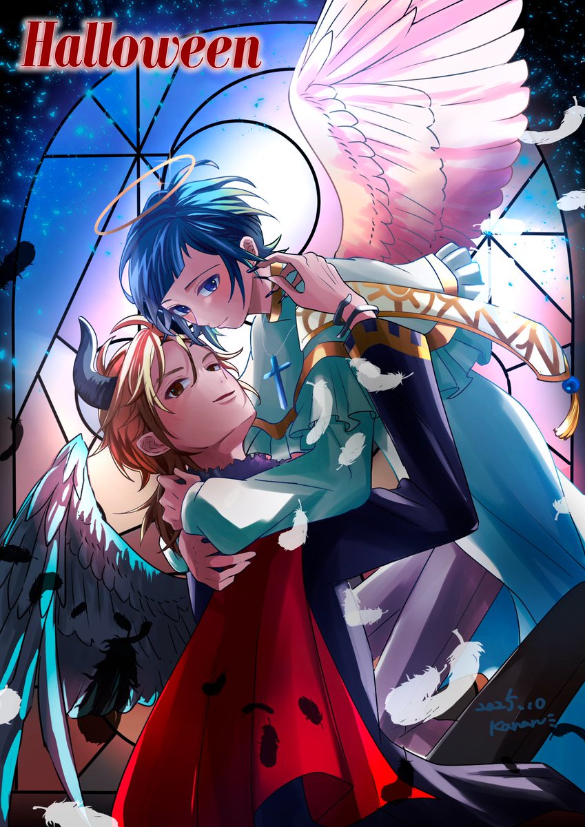 ハロウィン🎃💛💙
アンケありがとうございました🥰
遅刻ごめんなさい😇
＃愛勇