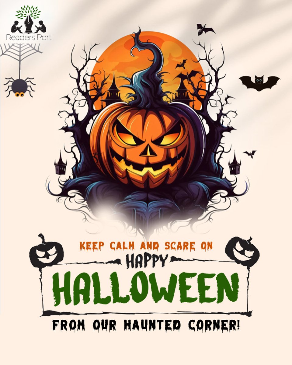 readersport2's tweet photo. 📚🎃 Keep calm and scare on!
This Halloween, dive into stories that give you chills and thrills from our haunted corner of imagination! 👻✨
Happy Halloween from Readers Port! 🕷️🦇

📖 #HappyHalloween #ReadersPort #SpookyReads #BookLovers #HalloweenBooks #HauntedStories #Reading https://t.co/tmBmY0YJGQ