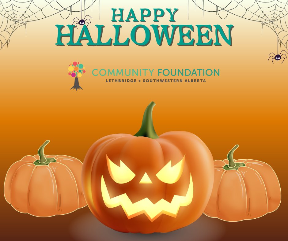 Happy Halloween from the Community Foundation!

Just a reminder to the trick-or-treaters tonight, if it takes people a little while to answer their doors, they're just waiting for a commercial break in the Blue Jays game.

Be safe!
