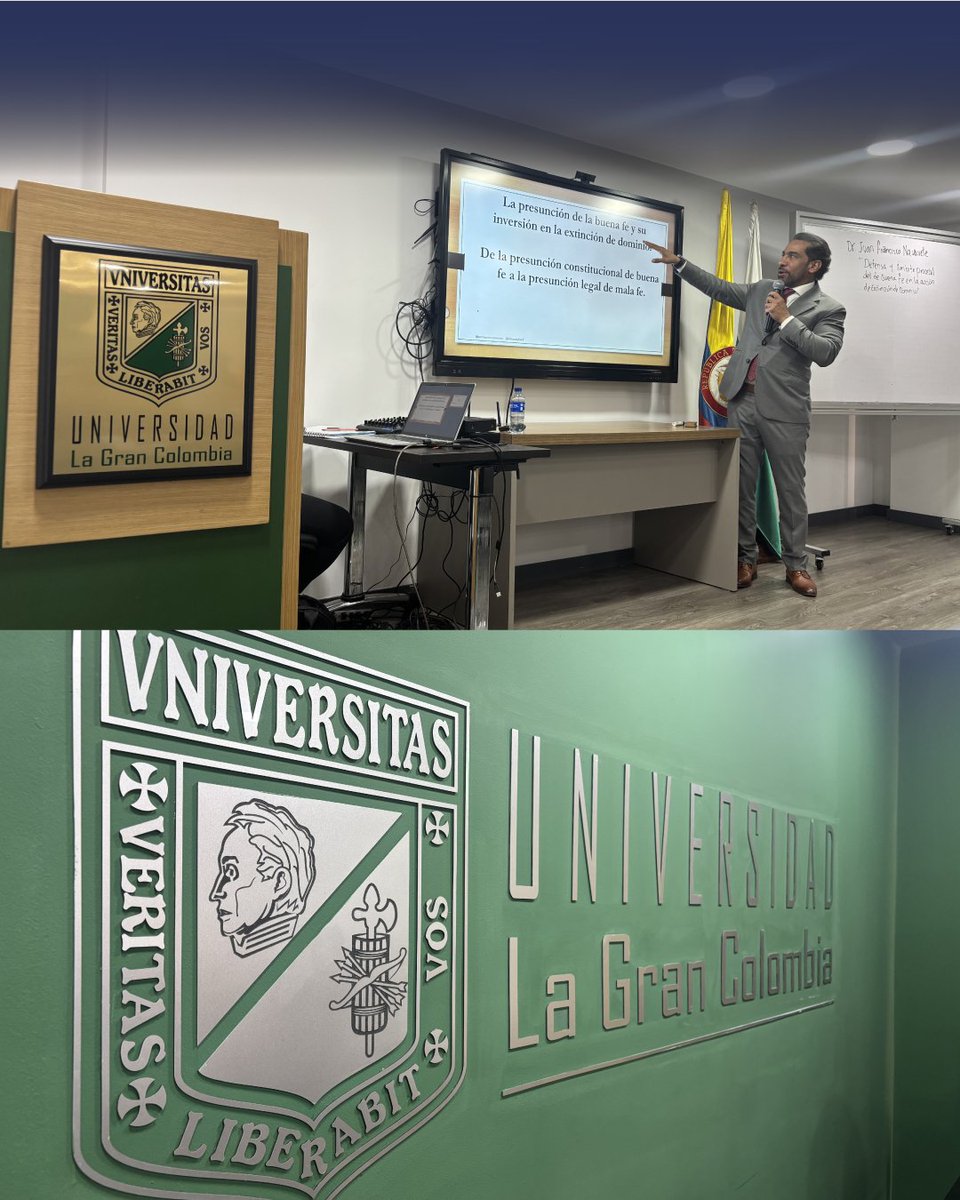 NavarreteConsu3's tweet image. ⚖️ Gracias a @ulagrancolombia por el espacio para hablar sobre Extinción de Dominio y el tercero de buena fe. Un honor compartir con maestrantes de República Dominicana 🌎🤝 Seguimos fortaleciendo el estudio jurídico ✨📖 #ColegioAbogadosCasacionistas #ACDPC #Abogacía
