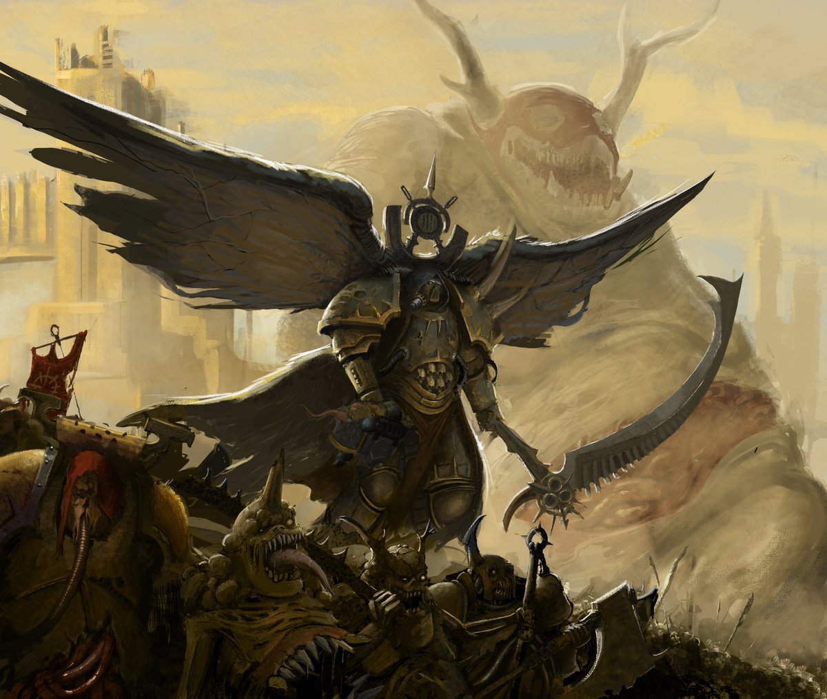 hudon_bertrand's tweet image. Un Halloween sainement infecté. Merci, papy Nurgle
A healthily infected Halloween. Thank you, papy Nurgle
#warhammer40k #warhammercommunity #warhammerpainting #warhammer #illustration #armyillustrations #battlefieldart #digitalart #digitalpainting #deathguard #mortarion #nurgle