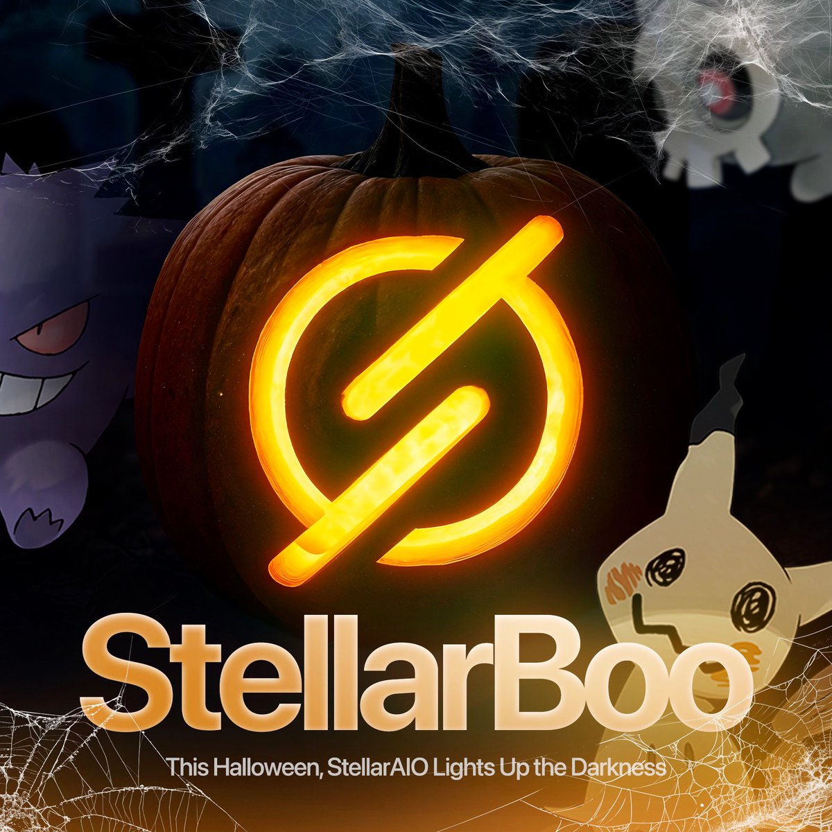 🎃 Happy Halloween from Stellar AIO 👻

Tonight we light up the darkness

Whether you’re hunting candy or catching restocks, stay safe and have a Stellar Halloween 🌙

🍬 Trick or Treat Giveaway 🍬
Follow us, reply with #StellarBoo &amp; keep an eye on your DMs for a treat 👀