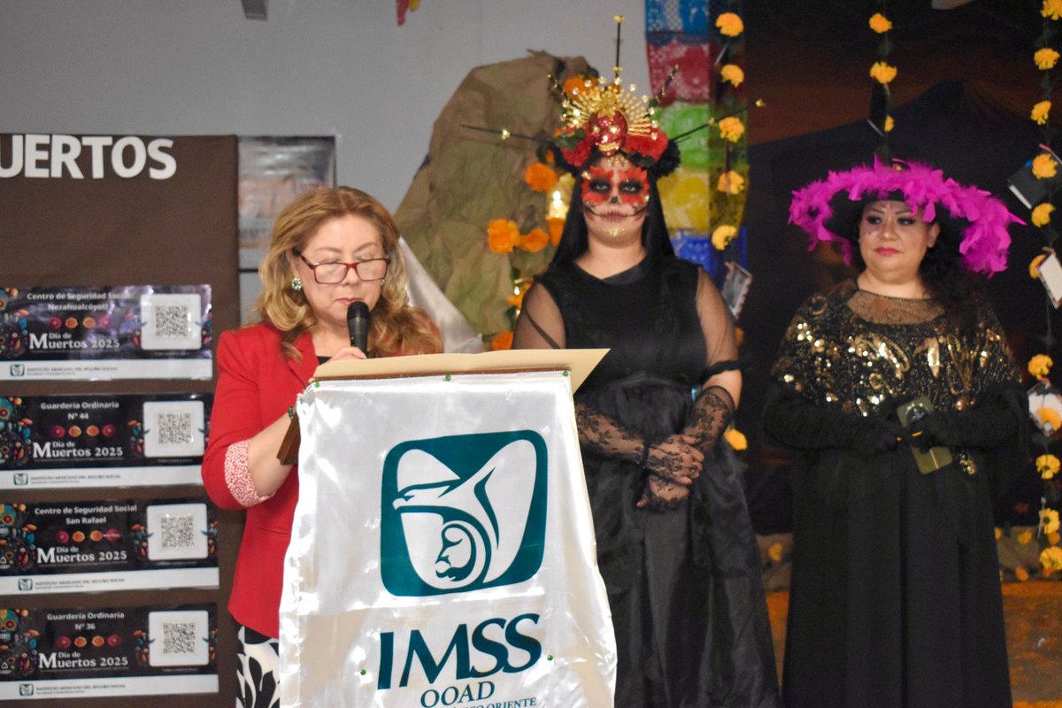 IMSSedomexote's tweet photo. Porque el IMSS también es cultura, en #IMSSEdomexOriente honramos el Día de Muertos con un altar conmemorativo que busca difundir y preservar nuestras tradiciones mexicanas. https://t.co/jafx6uSSpH