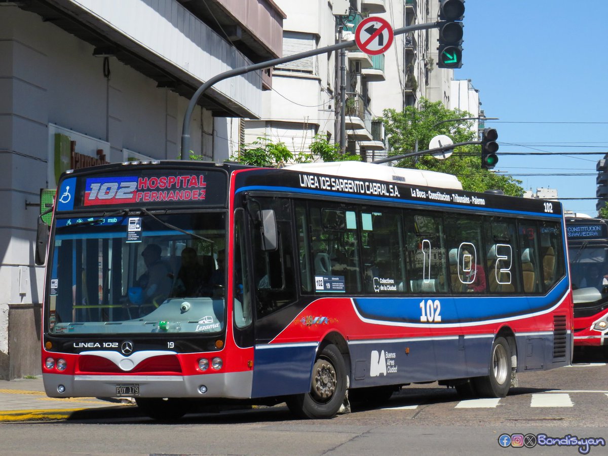 Nuevo 19 de la #linea102
.
#nuovobus