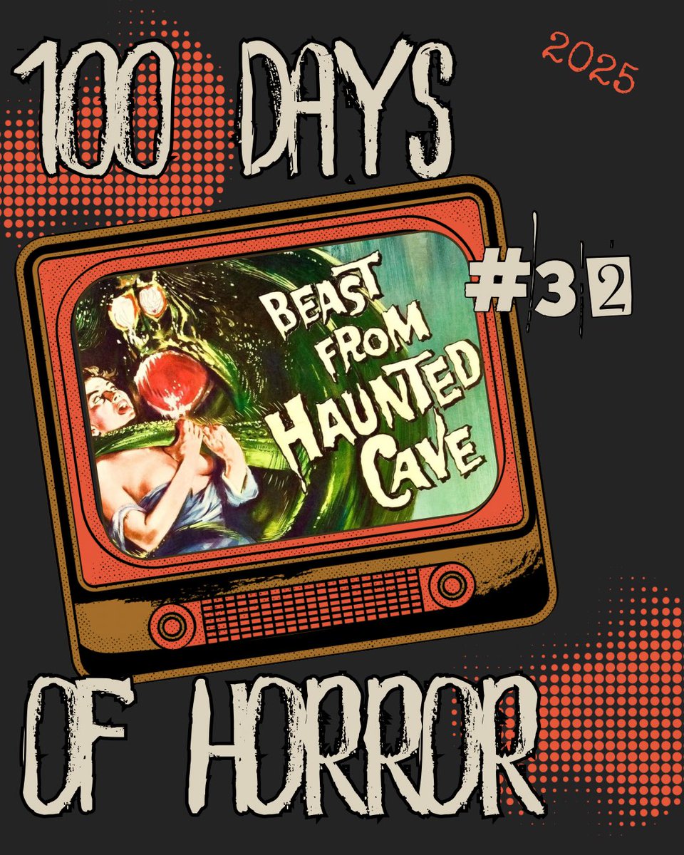 seattlescreams's tweet image. #32 Beast From Haunted Cave

A gold thief &amp;amp; his crew hole up in a skier's lodge &amp;amp; come across a monster covered in cobwebs.

Full disclosure: I've already forgotten like 90% of what happened in this movie. So.

#100DaysOfHorror20205 #100DaysOfHorror #BeastFromHauntedCave