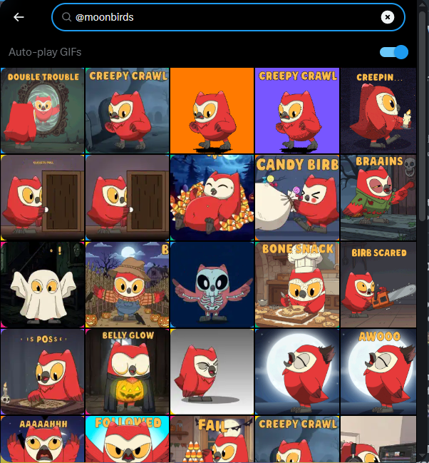 moonbirds's tweet photo. How about a spooky surprise?

search "@moonbirds" in GIFs on X and share the birbish Halloween fun! https://t.co/0w7PestCmb
