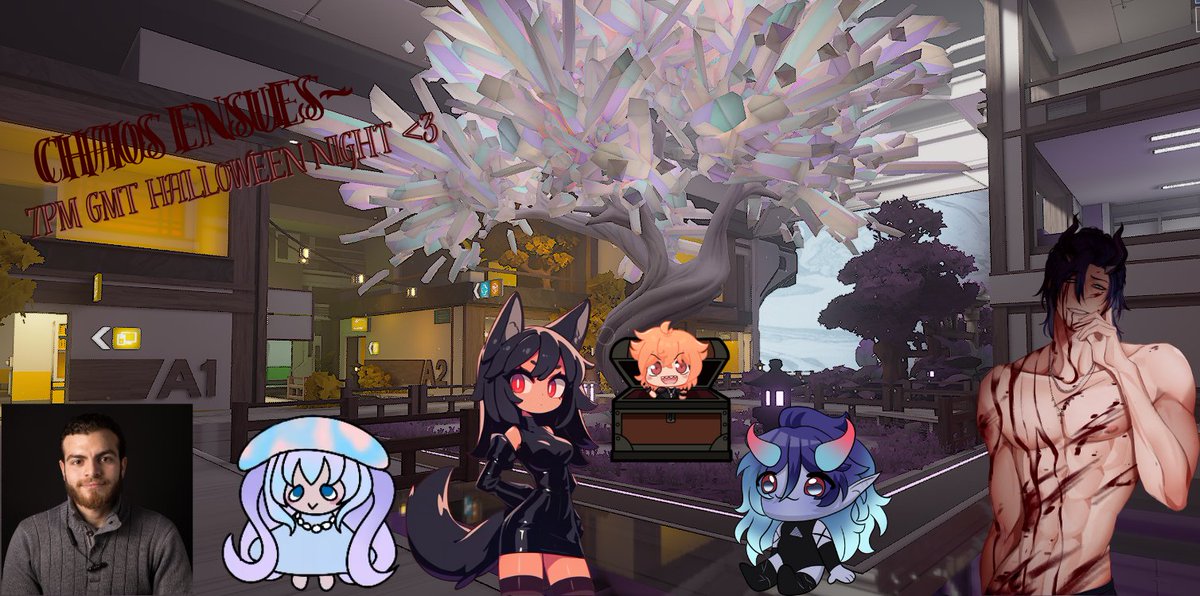 Currently about to stream Lockdown Protocol for Halloween with these goobers~

<a href="/Zylarix/">Zylarix</a>, @Plutonia_0, <a href="/TheMimicFealle/">TheMimicFealle🥔🪤</a>, <a href="/KanamiKurage/">Aonagi_Kana.ch 🪼</a> along with a possible appearance from a few others~

Mutuals feel free to ask to join~