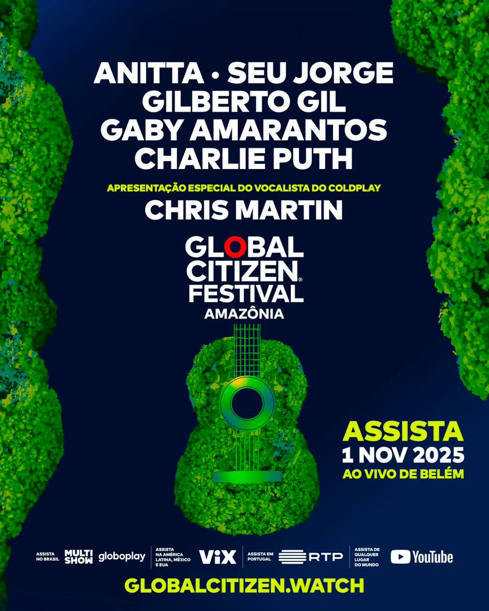 Anitta's tweet image. To superrrrr animada para o Global Citizen Festival amanhã, dia 1 de Novembro em Belém, no BRASIIIIIL! Para quem for ao Estádio Olímpico do Pará, os portões serão abertos às 16:00 e a festa começa às 17:30. 
Não vai perder hein!? Não pode estar lá pessoalmente? Assista de…