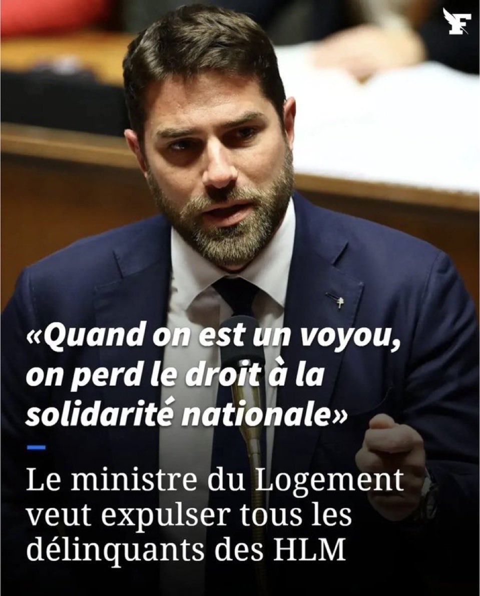 LLezard54636's tweet image. 🇫🇷🏢 Êtes-vous favorables à l&apos;expulsion des délinquants des logements HLM ?

🅰️. Oui
🅱️. Non