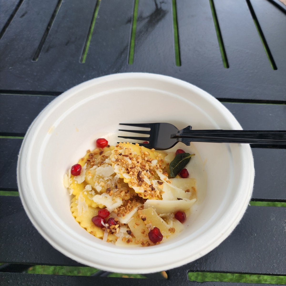 Winner the Forest and Field Epcot : pumpkin mascarpone ravioli