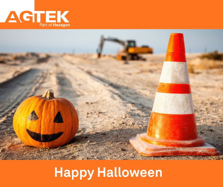 Happy Halloween from AGTEK! No tricks, just treats! Wishing all of our customers, partners, and friends a spook-tacular day filled with fun, laughter, and maybe even a little earthwork magic! Thank you for being a part of the AGTEK family. Stay safe and enjoy the festivities!
