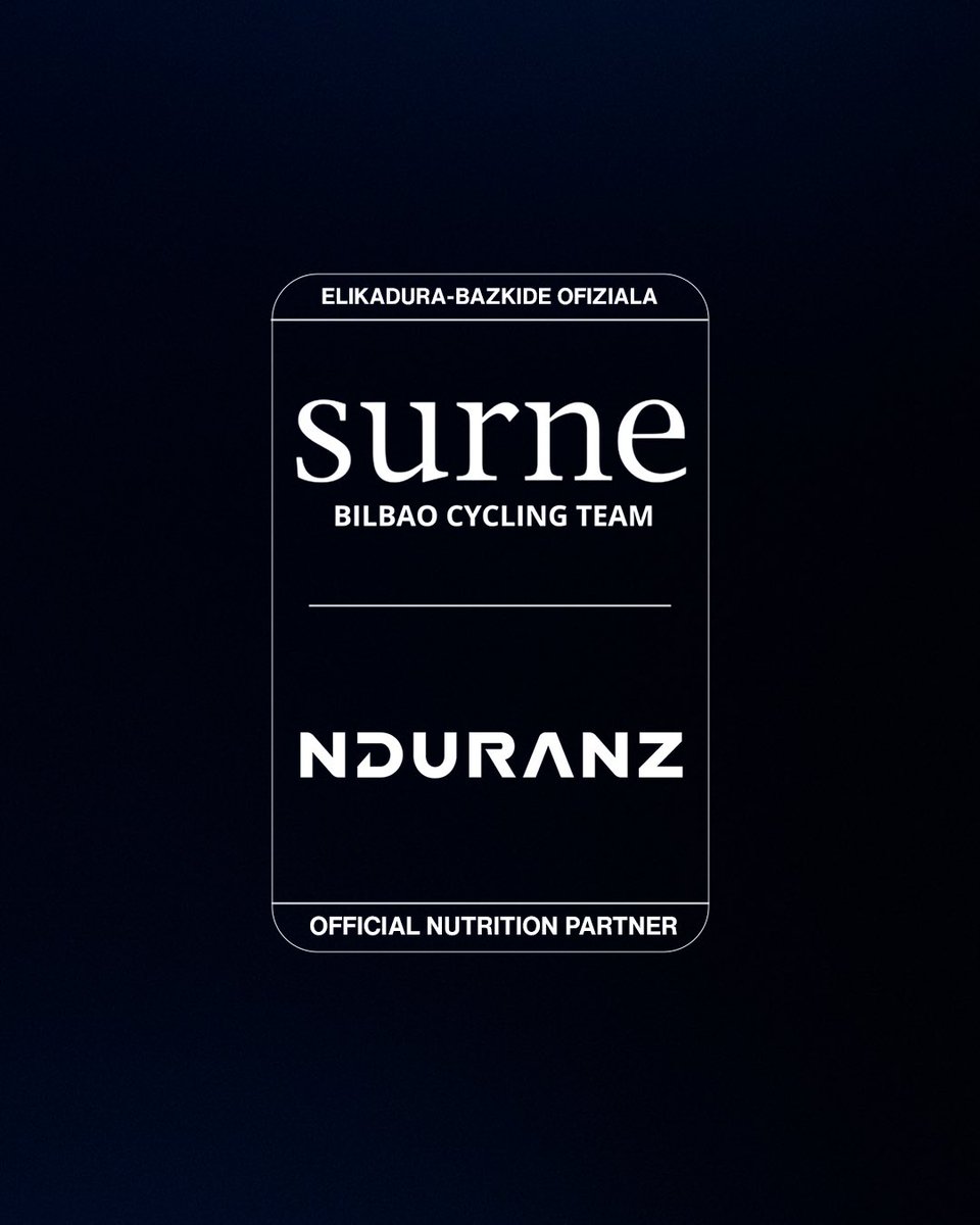 surnecycling's tweet photo. 🤝 @nduranz 

Damos la bienvenida a Nduranz como nuevo sponsor de nutrición! 🤩 https://t.co/Fujb9ifeWP
