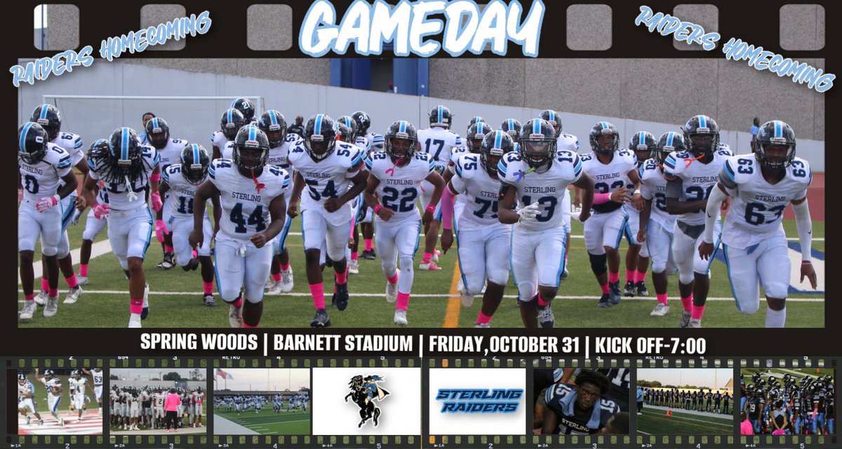 It’s GAME DAY ‼️‼️

🆚 - Spring Woods HS  

📍 Barnett Stadium

🕰 - 7:00 PM 

#HOMECOMING2025