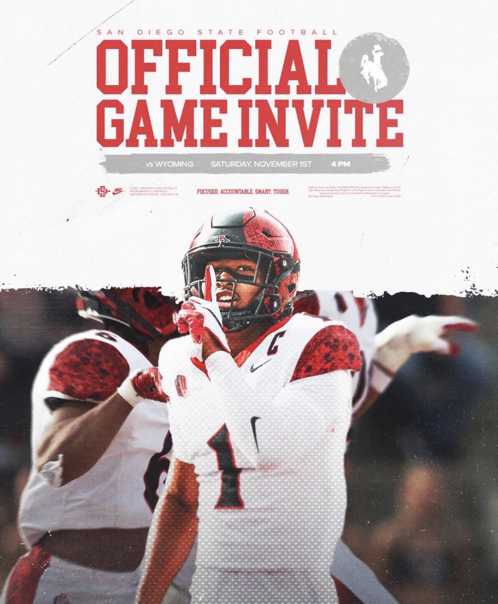 Excited to say I will be attending San Diego State this Saturday! <a href="/CoachMattyJ/">Matty J 🏹</a> <a href="/Tana_Vea/">Tana J. Vea</a> <a href="/TheHC_CoachLew/">🔴 Sean Lewis ⚫️</a> <a href="/BrandonHuffman/">Brandon Huffman</a> <a href="/adamgorney/">Adam Gorney</a> <a href="/GregBiggins/">Greg Biggins</a> <a href="/ChadSimmons_/">ChadSimmons</a> <a href="/BlairAngulo/">Blair Angulo</a>