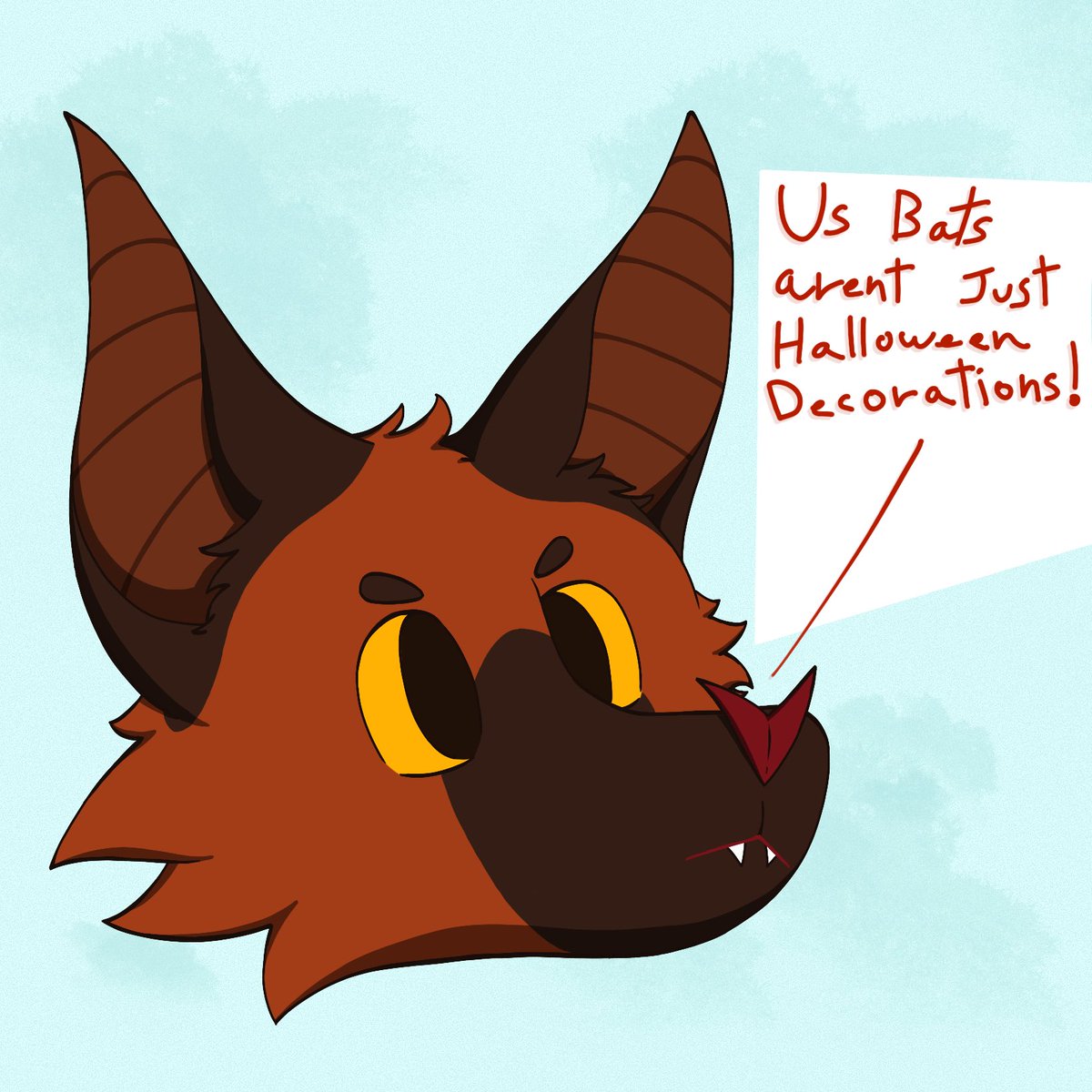 PhoenixSTRart's tweet image. A silly Halloween doodle 

 #art #artwork #furry #furryart