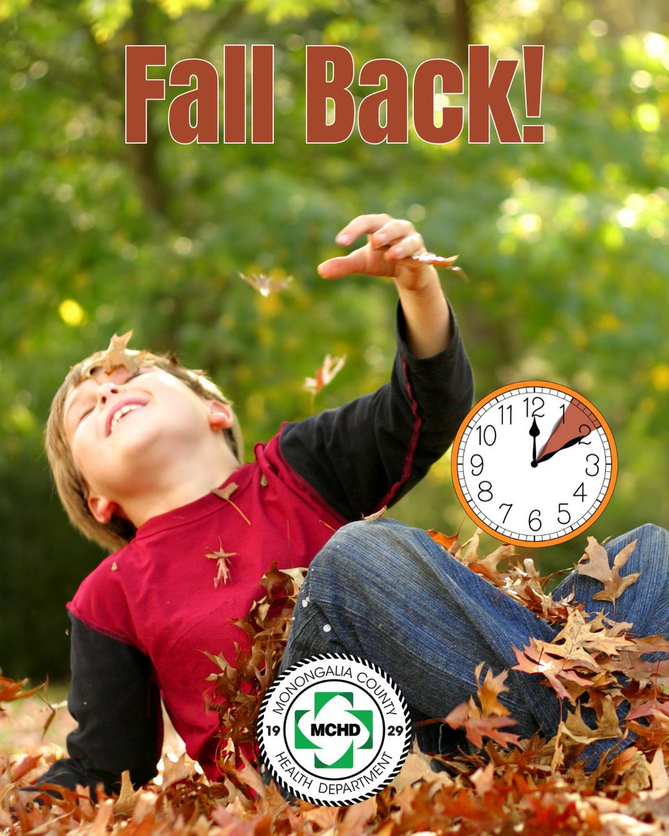 It’s time to fall back this weekend! Set your clocks back an hour before going to bed on Saturday night. It’s also a good time to check your smoke detectors and carbon monoxide detector batteries too. Enjoy the extra hour of sleep!
🍂⏰