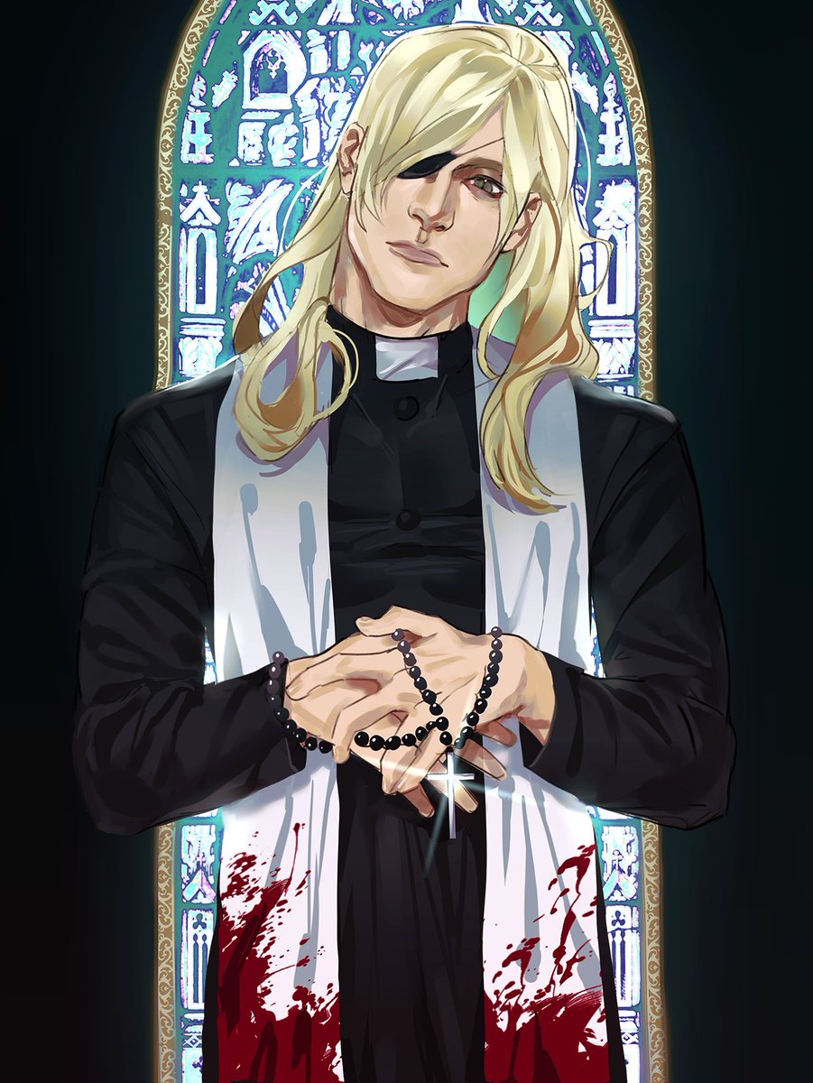 staticlear's tweet image. happy halloween heres priest zenya