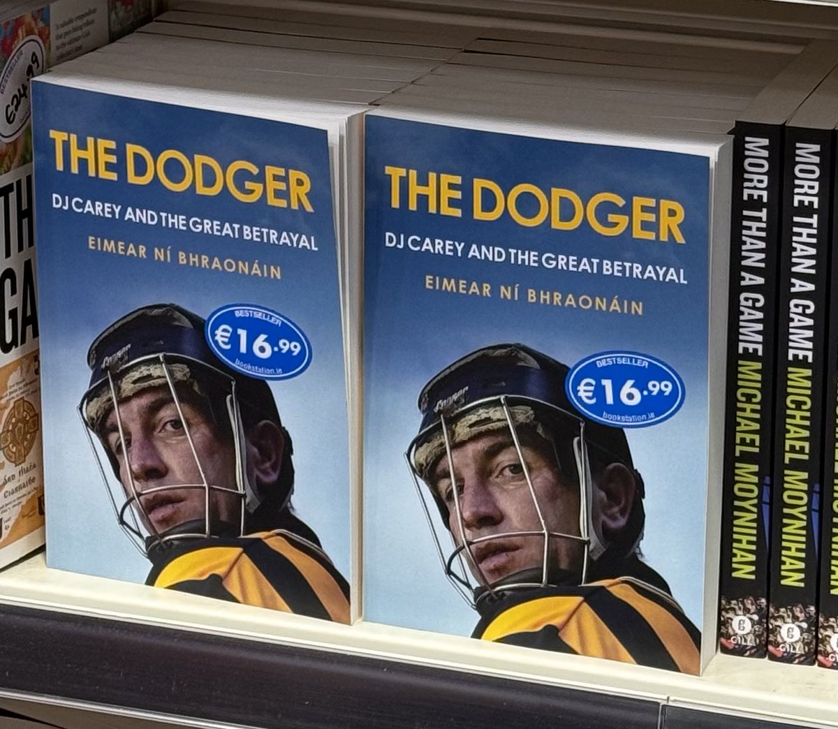 So proud of my amazing wife Eimear Ní Bhraonáin who has worked so hard over the last 3 years on this story and book. The Dodger, DJ Carey and the great betrayal. In all book shops now.