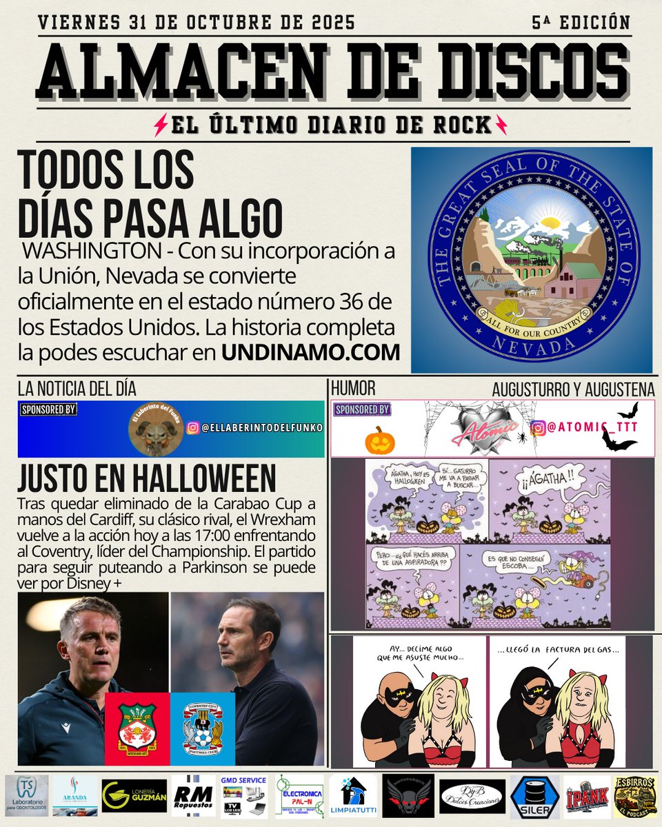 ATENTOS! Un hecho histórico y único para la portada.

#TodosLosDíasPasaAlgo 

<a href="/bbsanzo/">bbsanzo</a> <a href="/maurodiaz73/">Mauro Díaz</a> <a href="/Cirujanoderadio/">Agustín ''Chicharras'' Leira</a> <a href="/Costhanzo/">Costhanzo</a>
