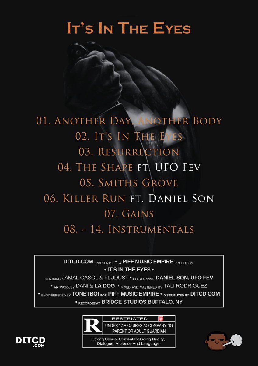 WhoIsJamalGasol's tweet image. “It’s In The Eyes”
Out Now On Spotify and YouTube! More platforms are releasing it as well 💨💨💨

Featuring @UFOFev &amp;amp; @DISSBBM 
Full Production By @FLUDUST 

Link In Comments #PIFF