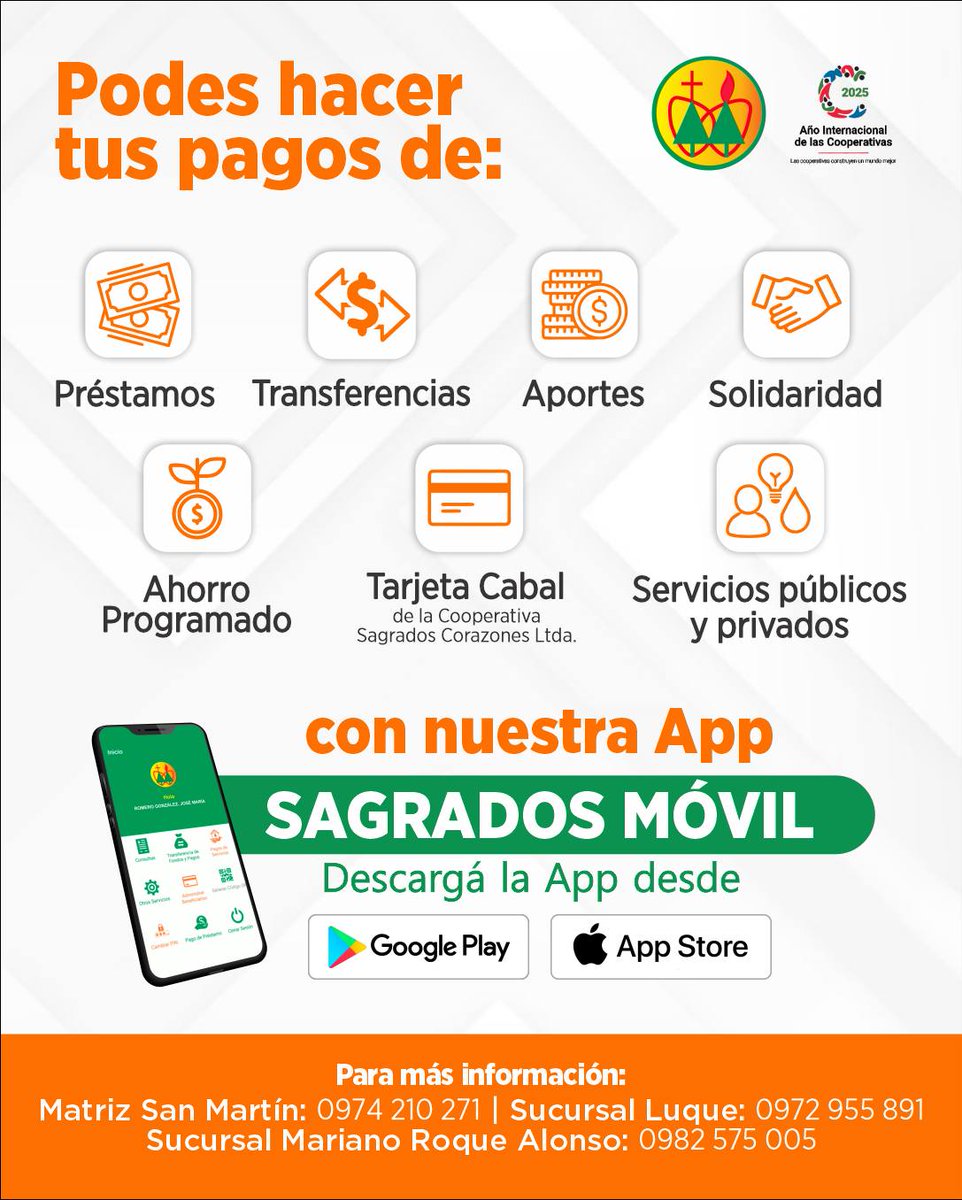 coopssccPy's tweet image. 💳 Realiza tus pagos de manera fácil y segura con nuestros diversos medios de pago.

📈 Seguí construyendo tu futuro financiero con nosotros.

✅ Tu acceso a mejores oportunidades comienza con un buen historial