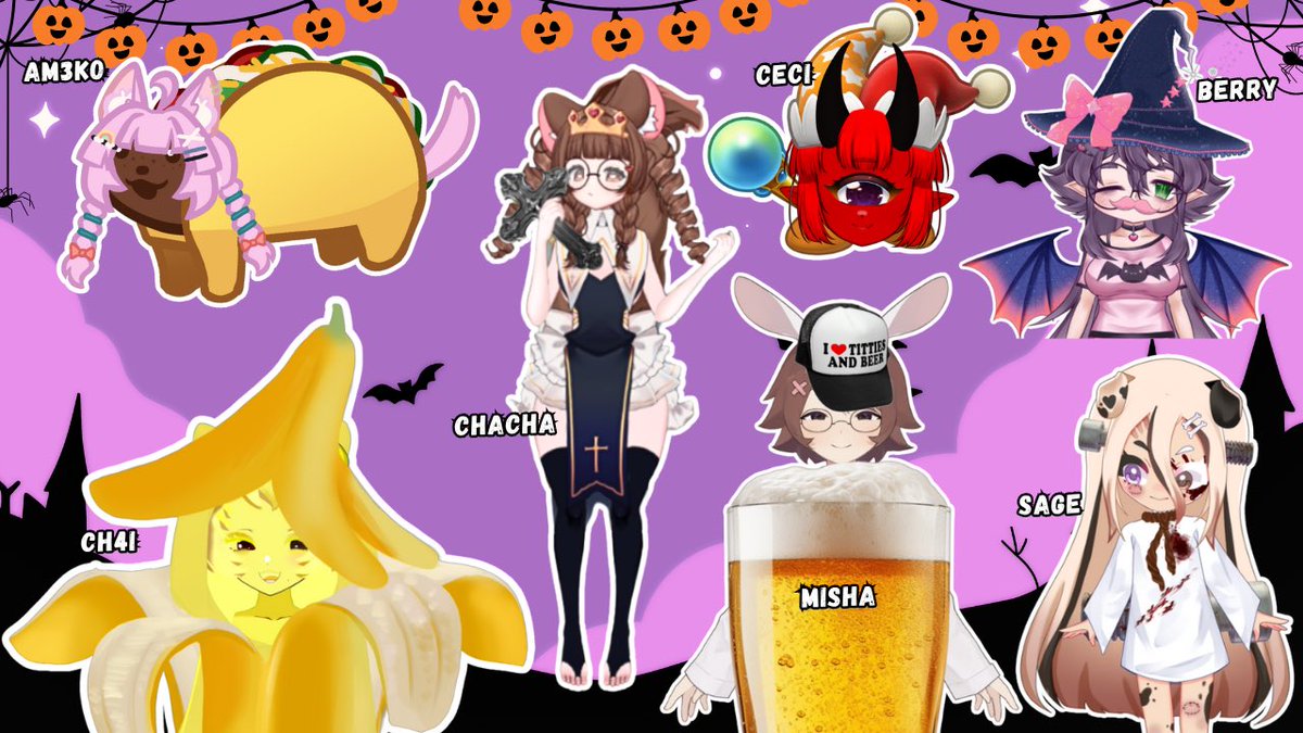 ITS TIME TO VOTE BEST COSTUME! We will be picking winners of Dru Halloween contest! Vote your favs vtubers costumes below!