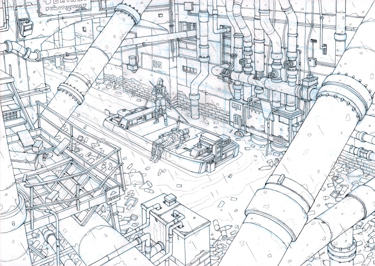 The canals below- the abandoned Penitentiary Institution on Bentham Island