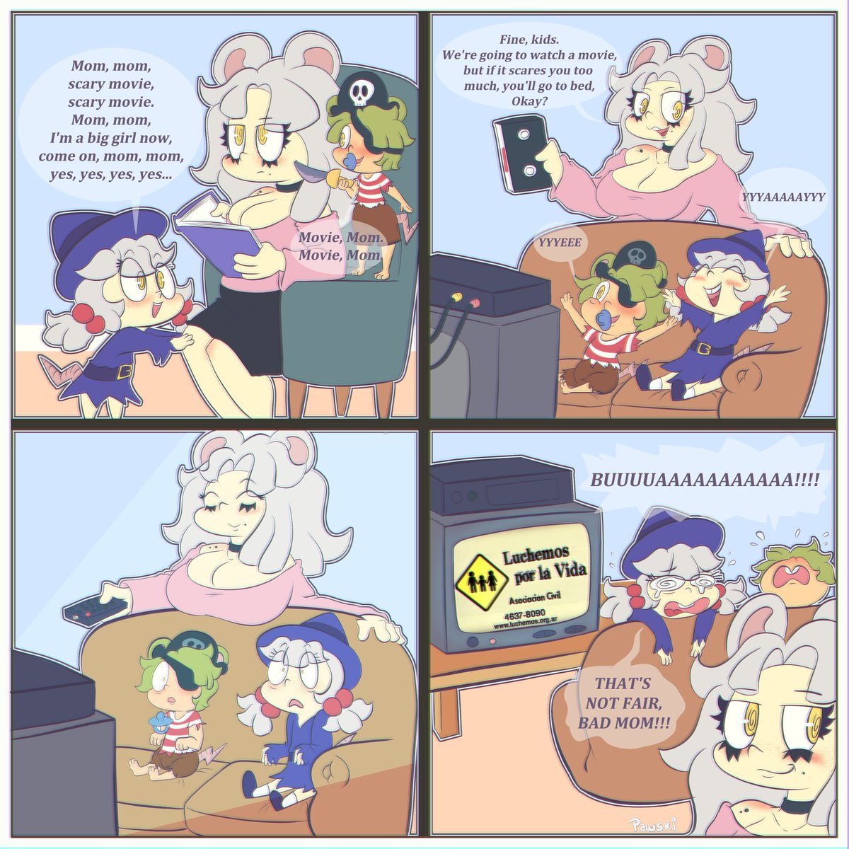 🎃Halloween Special🎃
2000s Horror ☠️
First comic I ever made with Mom Ratmirez ❤️
I made it a while ago, but I realized I hadn't uploaded it here.