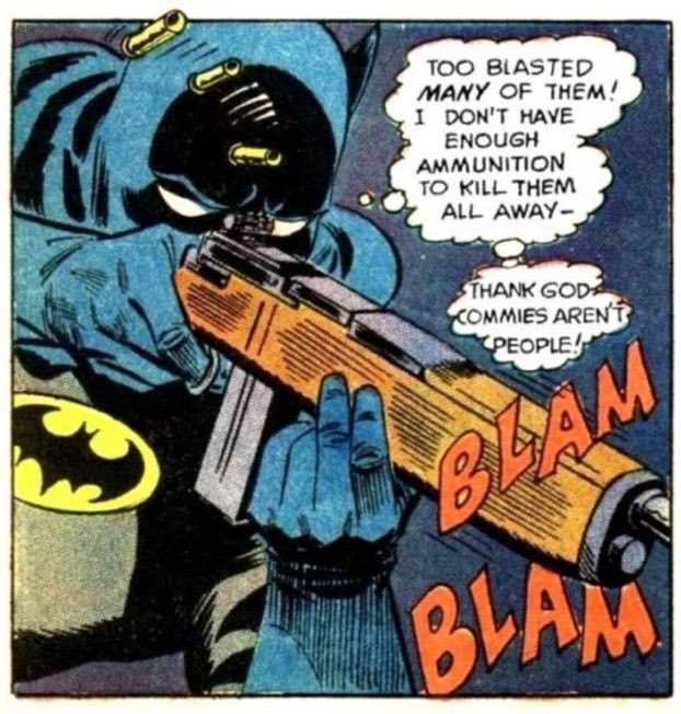 TArchcast's tweet image. Just saying, Batman has a pretty clear stance on socialists.