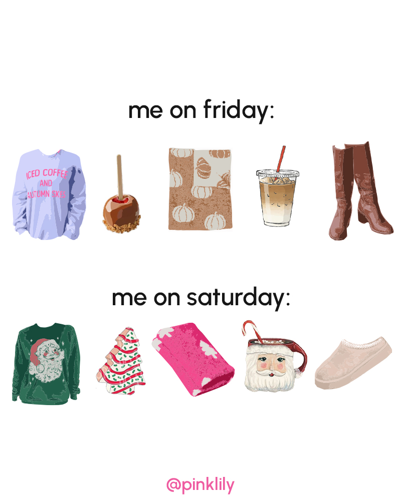 we love Halloween, but when the clock ticks midnight tonight...we are full on blaring that holiday music!🎁🎄🎵