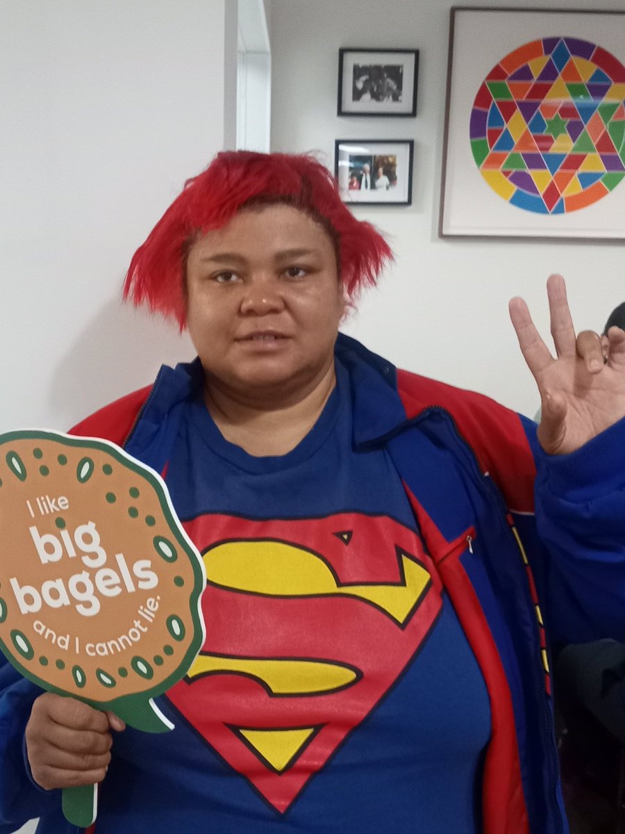 SuperrubyRuby's tweet image. It&apos;s was fun with 🥯☕as bagels and coffee at zelliue Delicatessen on Northside during Halloween 🎃, also it&apos;s was successful and #StaySafe ,#rubybradford ,#rubyhbradford #superruby #SUPERMAN .