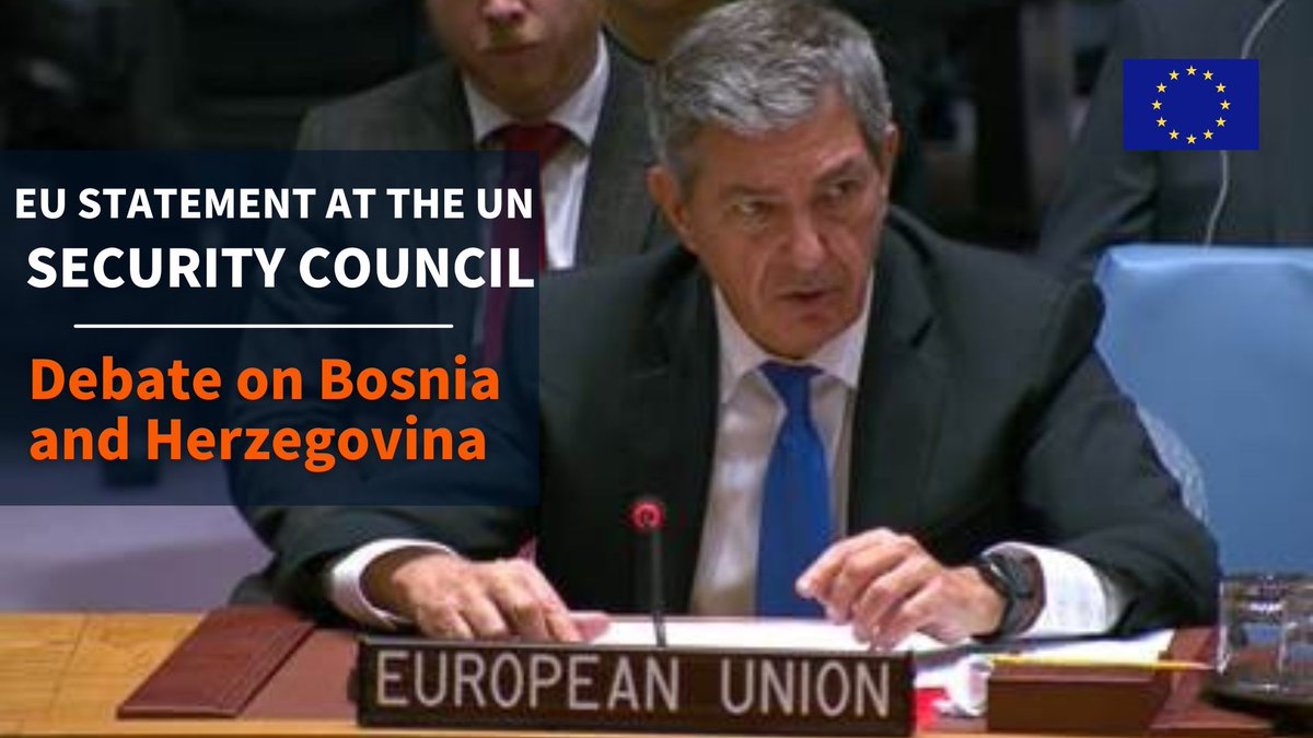 We welcome the UNSC's decision to renew the Res on the mandate of EUFOR ALTHEA, which continues to play a key role in support of security in Bosnia and Herzegovina. 

EU urges all political actors to focus on progressing on the country's important EU path.
eeas.europa.eu/delegations/un…