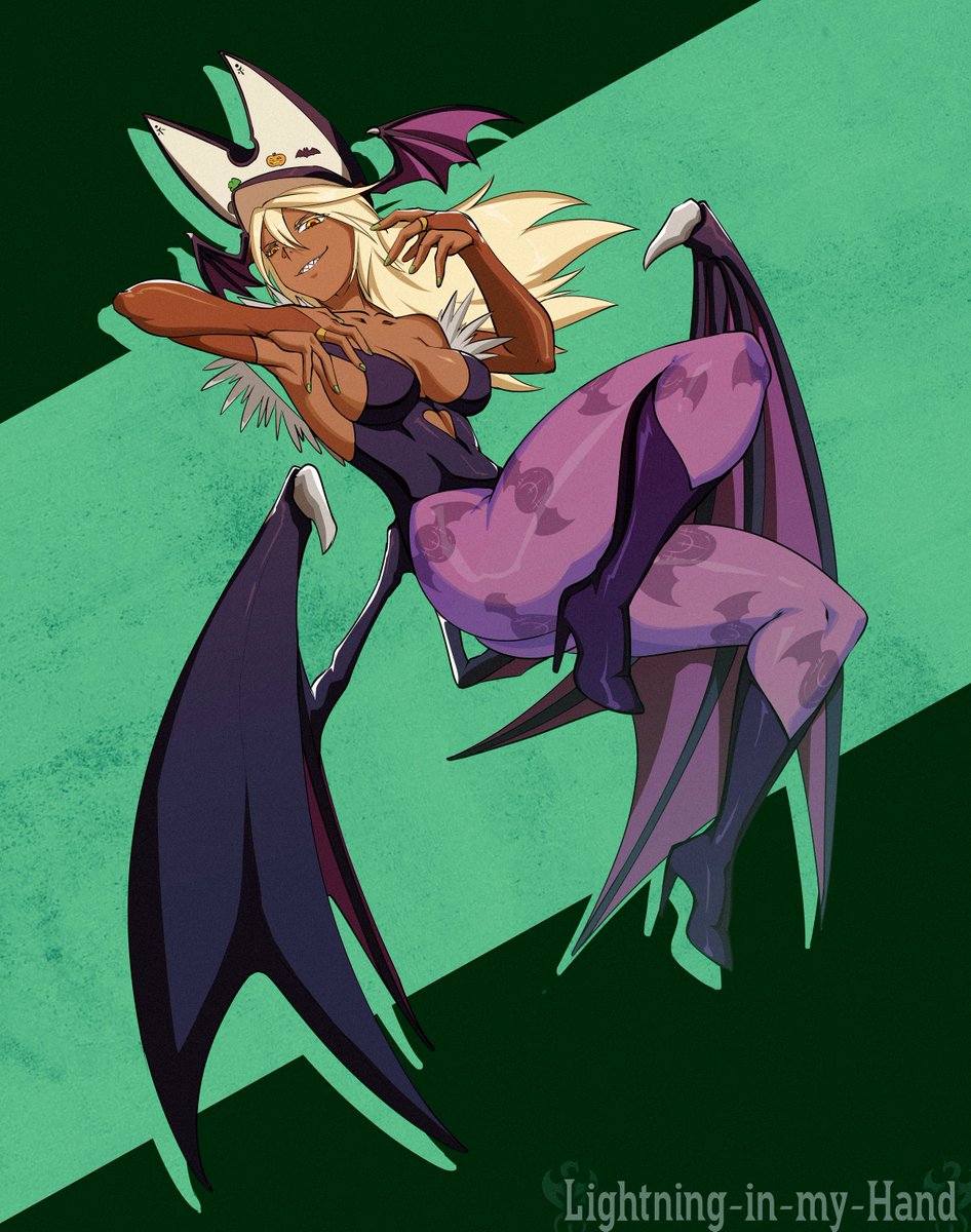 Guilty Gear x Darkstalkers for Halloween (1/3)  

Ramlethal // Morrigan Aensland