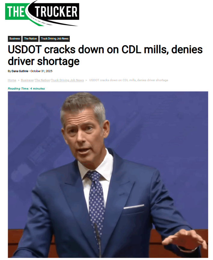 "Years of misguided ‘driver shortage’ policies have flooded America’s roadways with poorly trained newcomers operating 80,000 lb trucks and innocent motorists are paying the price. Trucking is a skilled profession, not cheap labor." - <a href="/Todd2Spencer/">Todd Spencer</a> 🚚

🔗tinyurl.com/bdd28fuf