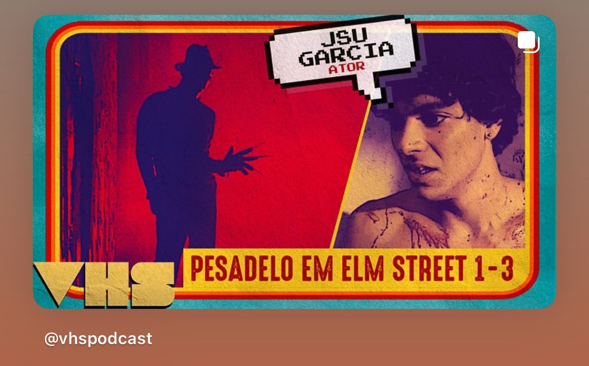 SexoGratweeto's tweet image. Perfeito para o Halloween! Eu e a @cslayer vimos o Pesadelo em Elm Street 1-3 (eu pela primeira vez) mesmo a tempo desta conversa com os excelentes camaradas do podcast VHS! Nas plataformas do costume!