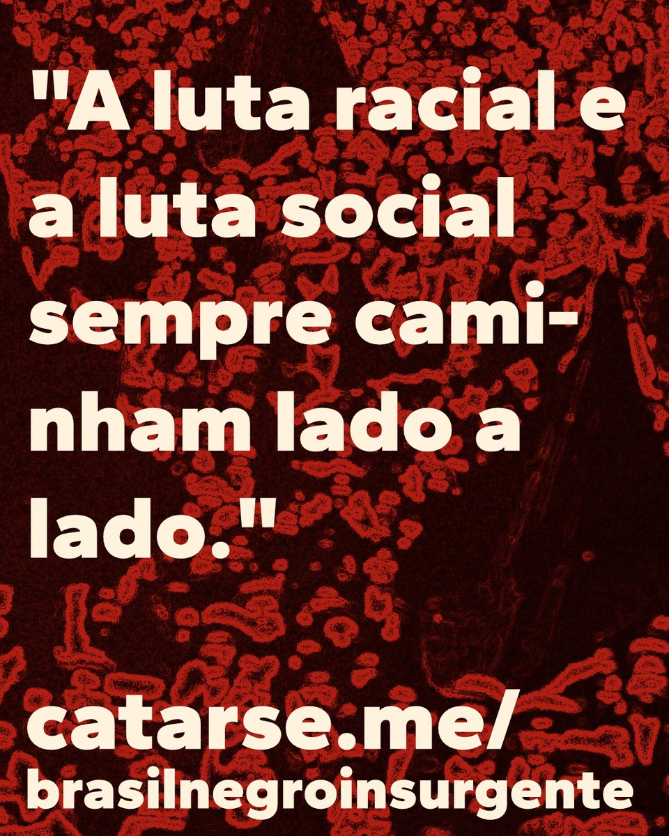 A luta por liberdade nunca foi só uma questão de classe. Ela é feita de cor, de corpo e memória. Cada página é um gesto de reencontro, com as vozes que foram silenciadas, com os rostos que nos lembram que emancipação racial e social caminham lado a lado.
catarse.me/brasilnegroins…