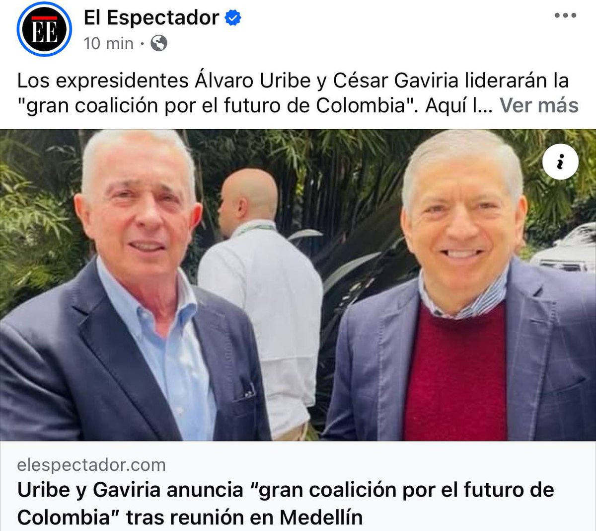 CamiloRomero's tweet image. Hoy Uribe y Gaviria salen con el invento de una coalición “FUTURO” cuando son símbolo de lo peor del PASADO. El chiste se cuenta solo.

Así se disfracen de renovación, son retroceso. Colombia va es ¡pa’lante!