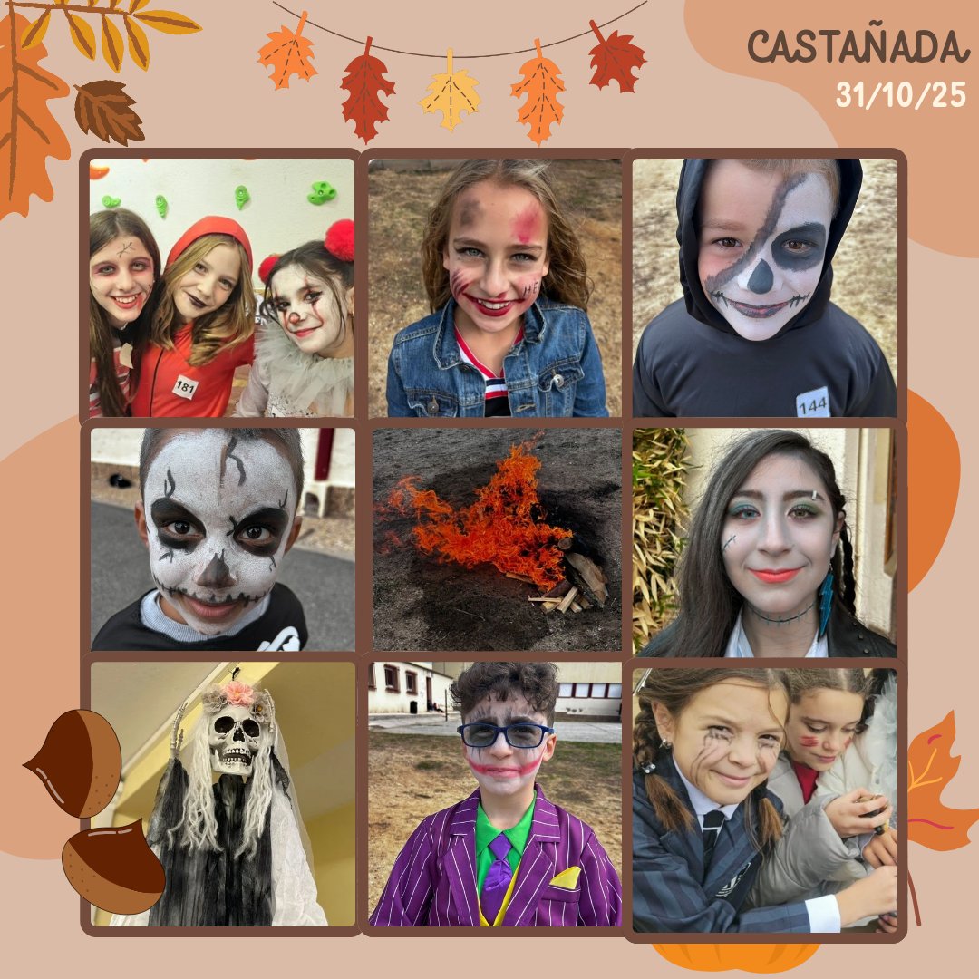 CEIPCOMUNEROSAV's tweet image. ¡Halloween de miedo en el cole! 🎃
Disfraces, castañada y mucha alegría.Gracias a profes, familias y peques: ¡El 100% vino disfrazado! 🏫🌰💛#FamiliaComuneros