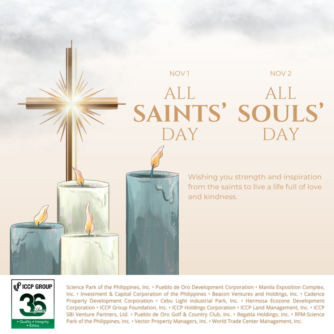 The ICCP Group joins everyone in observing All Saints’ Day and All Souls’ Day. May this time of remembrance bring peace to our hearts, gratitude for our blessings, and fond memories of our loved ones. Let’s keep our roads safe and our spirits united. 🙏🕯️ #ICCPGroup #Undas2025