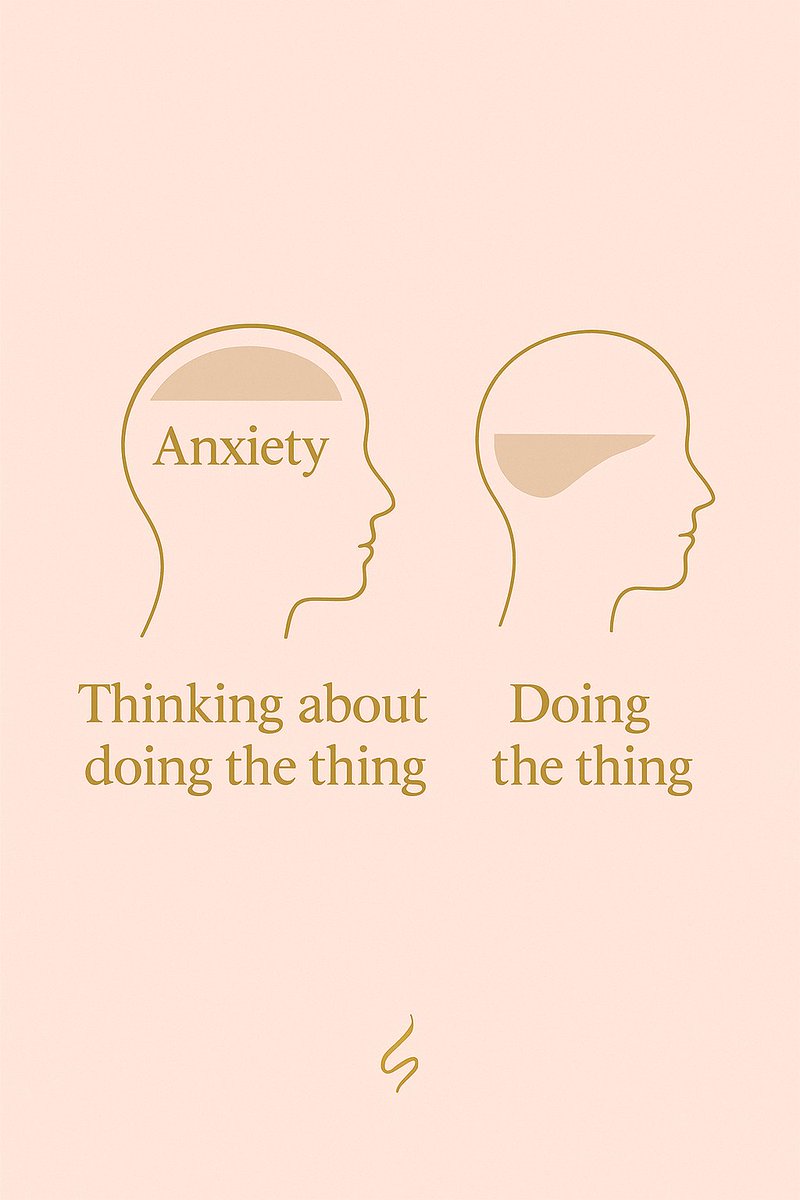 ManifestGuideX's tweet image. Most of your anxiety isn’t from doing — it’s from thinking about doing.
The longer you sit with it, the louder it gets. But the moment you move, it softens.
Action is proof to your mind that you’re safe.
Move first. Peace follows.

🕊 Follow @ManifestGuideX for grounded reminders…