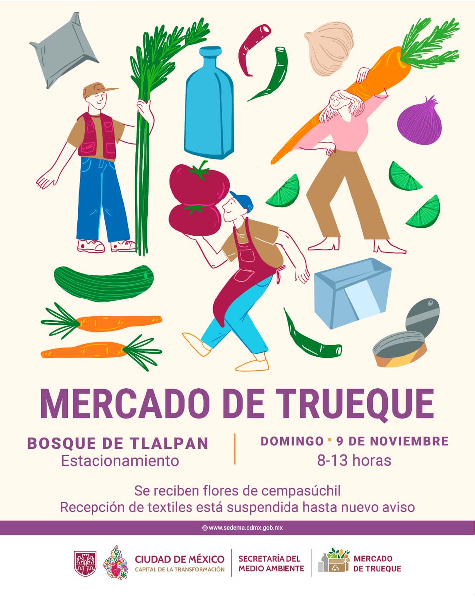 ¿No sabes qué hacer con tus flores de cempasúchil después del altar?

Llévalas al Mercado de Trueque, que en esta edición las estará recibiendo. Te esperamos este domingo 9 de noviembre, de 8:00 a 13:00 horas, en el Bosque de Tlalpan, junto con tus residuos inorgánicos