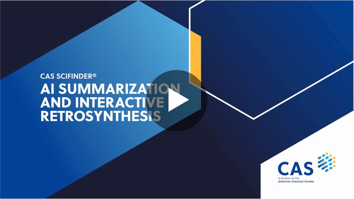 CASChemistry's tweet image. Explore how CAS #SciFinder uses AI-powered #searchsummarization and interactive #retrosynthesis to accelerate research. The webinar recording is now available to watch: ow.ly/xi4g50Xlbbs  
#AI